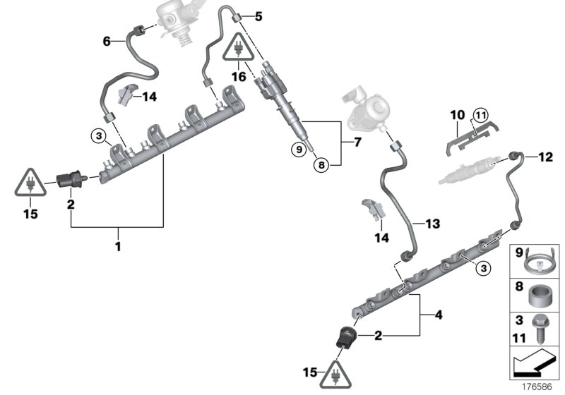 BMW 13537547601 High Pressure Pipe