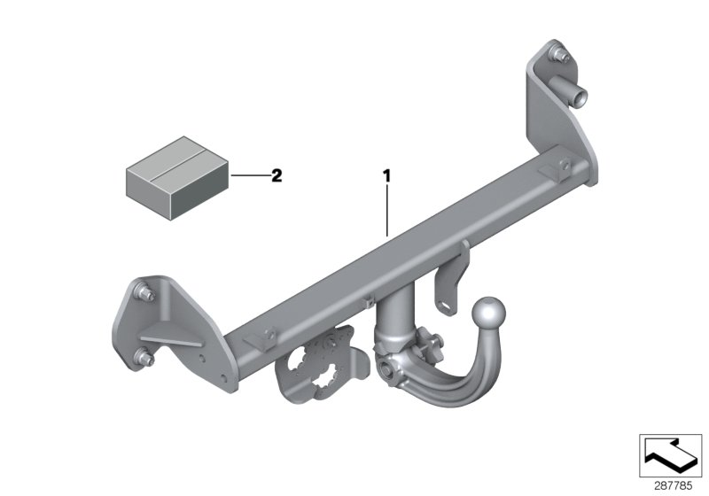 BMW 71606855719 SCDEL. OF TOW.HITCH+DETACH.B