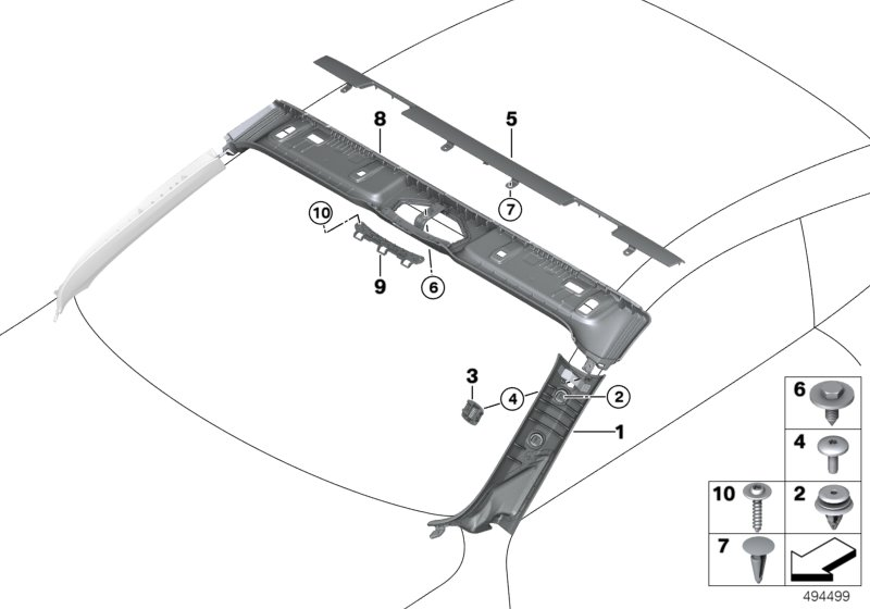 BMW 51447484158 TRIM PANEL, MIRROR CAP MONO