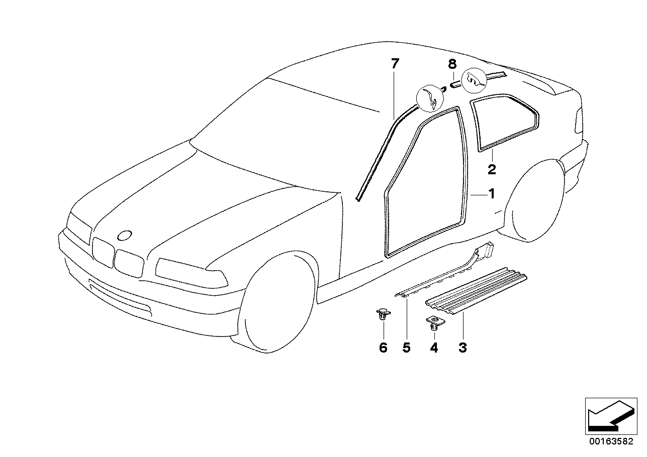 BMW 51478146954 Trim Panel, Right