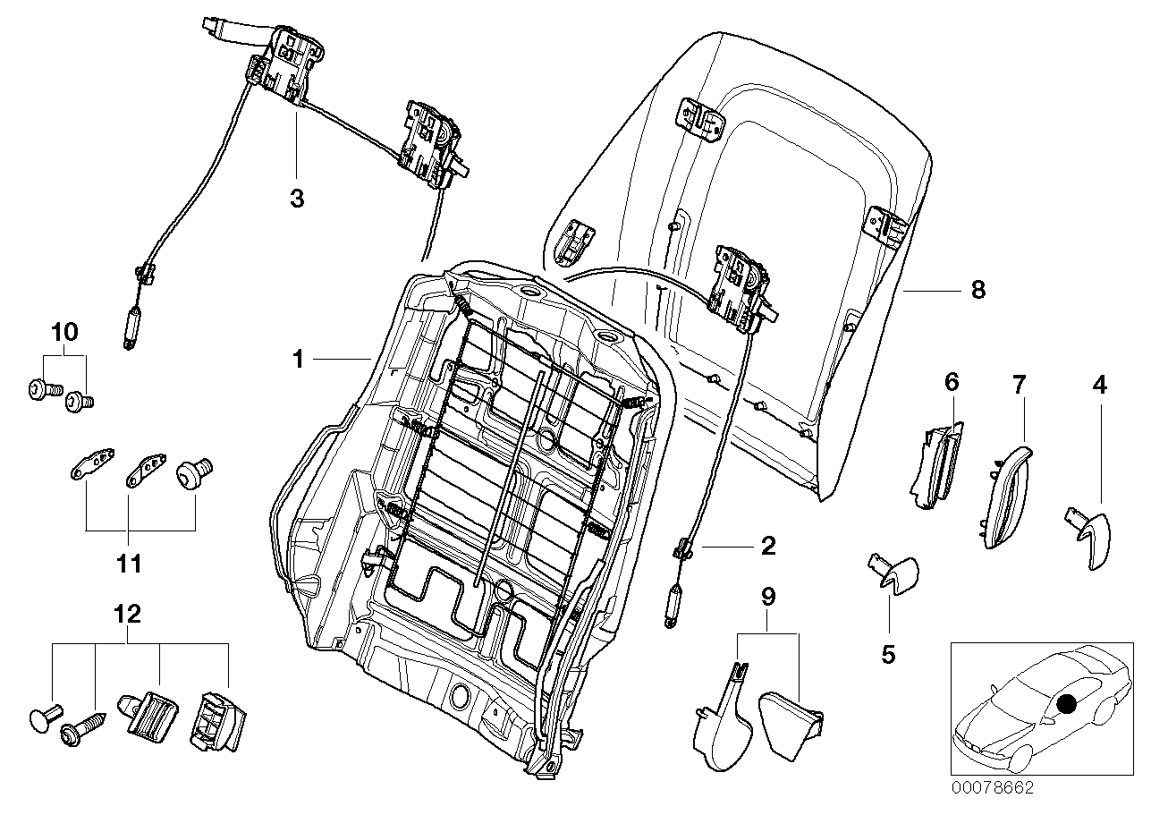 BMW 52108099118 Lever Outer Right