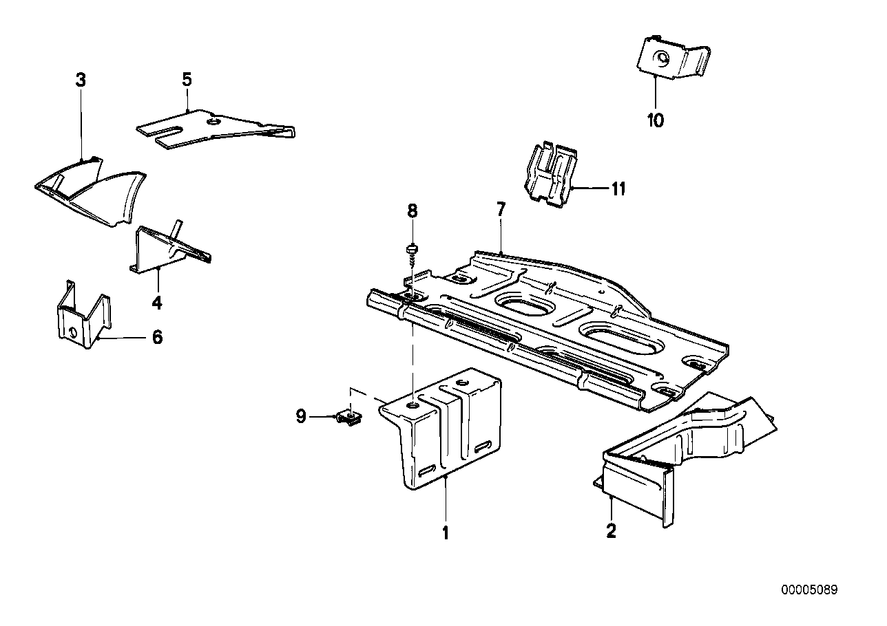 BMW 51711907336 Battery Tray