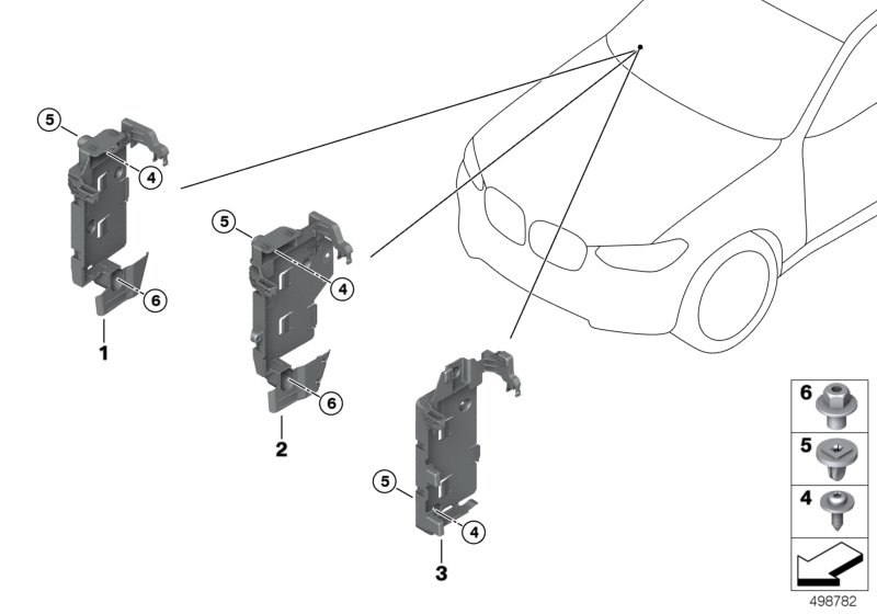 BMW 61139397072 BRACKET BDC