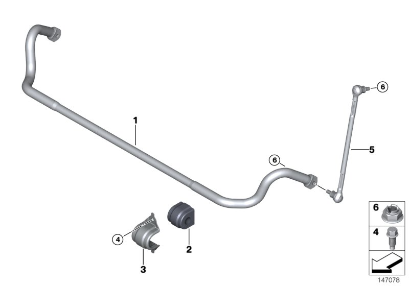 BMW 33316769212 Hex Screw With Collar