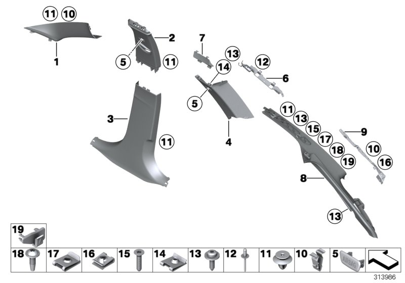 BMW 07147329192 Oval-Head Screw, Self-Tapping