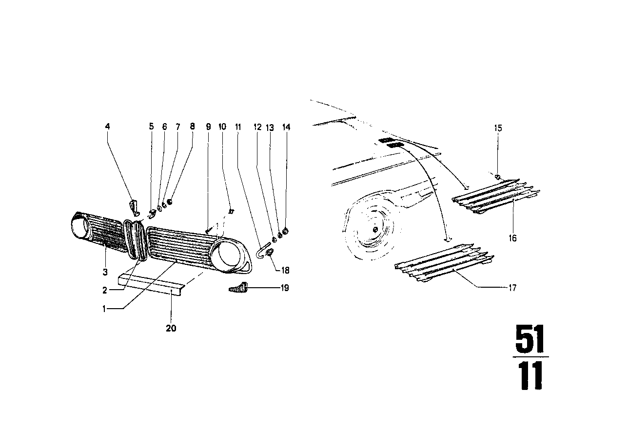 BMW 51135680124 Holder