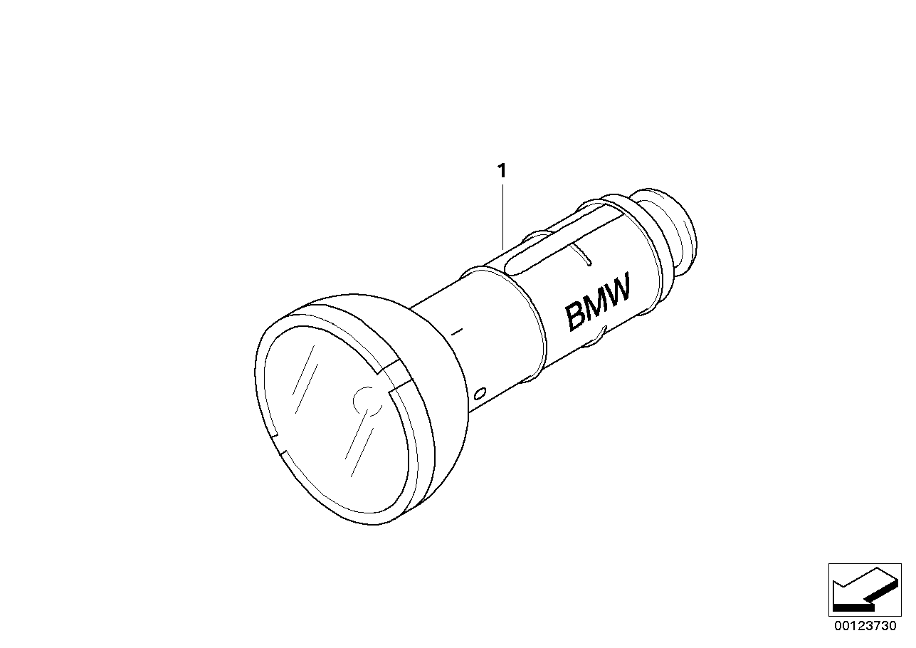 BMW 63310138864 Chargeable Handlamp