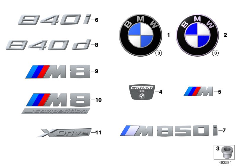 BMW 51147446341 LABEL