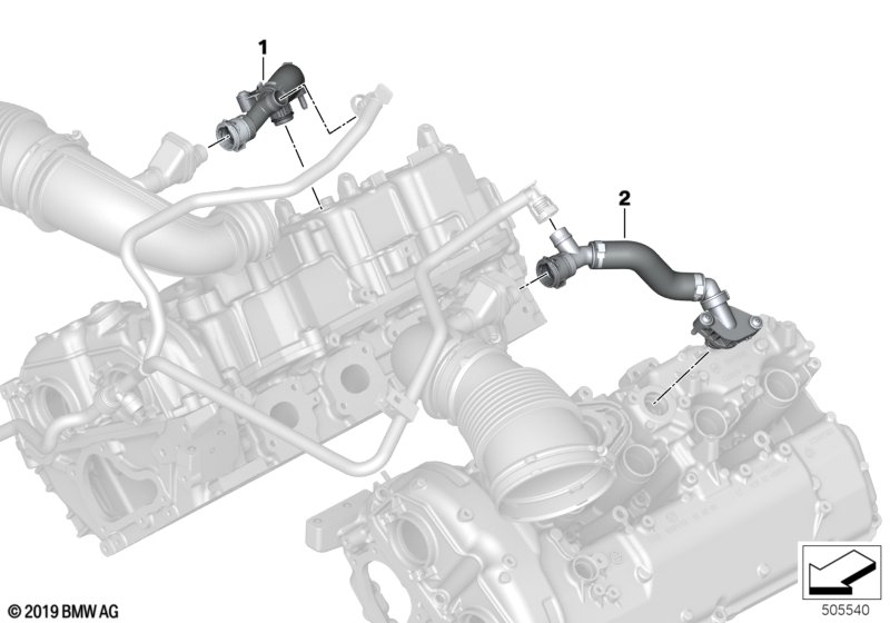 BMW 11157852335 VENT PIPE