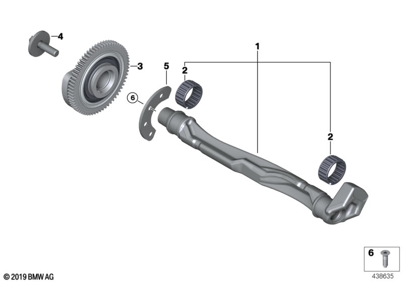 BMW 11278662921 COMPENSATING SHAFT