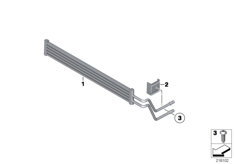 BMW 17217980108 Bracket, Power-Steering Cooler