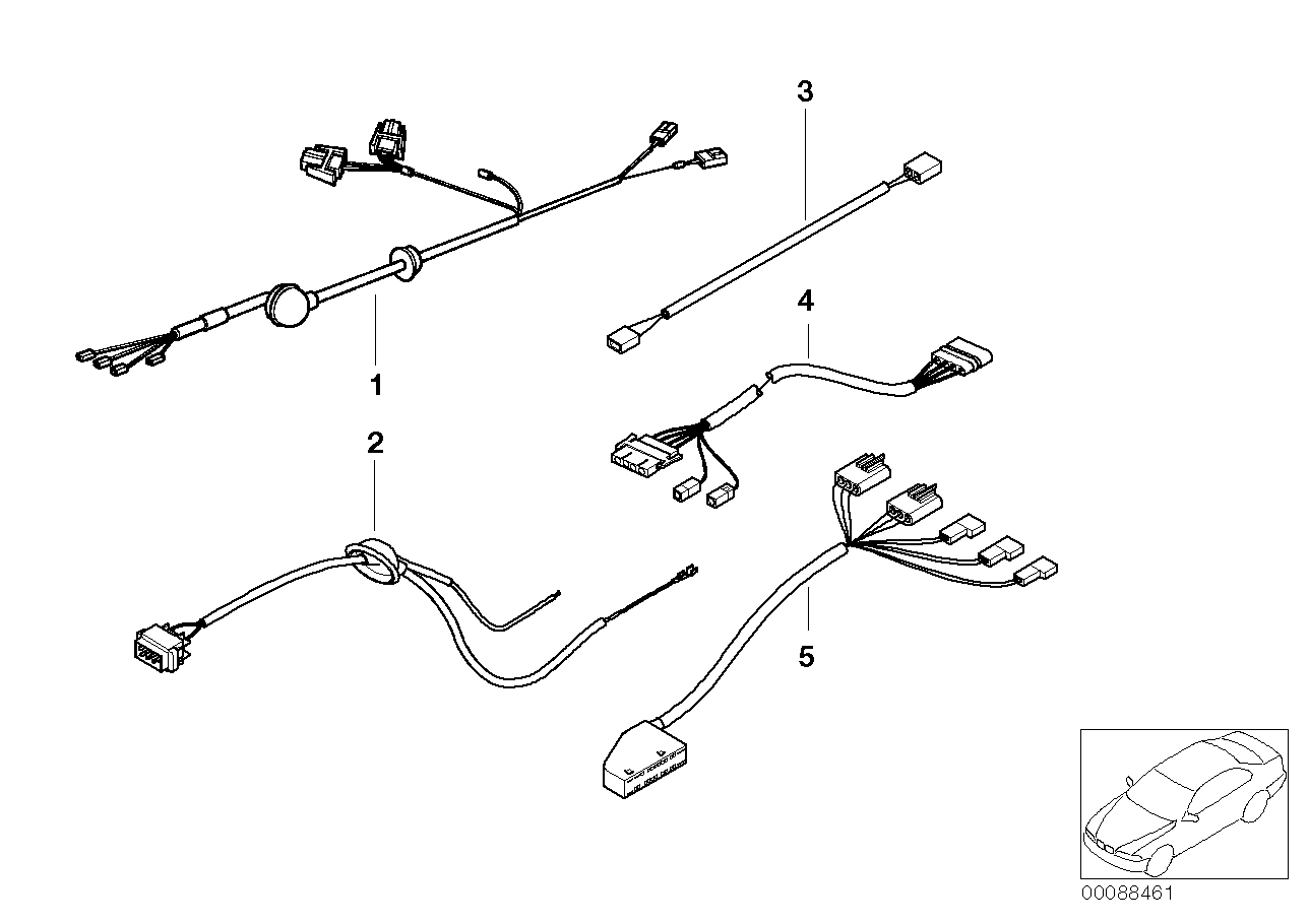 BMW 61108385991 Wiring Set, Filler Cap