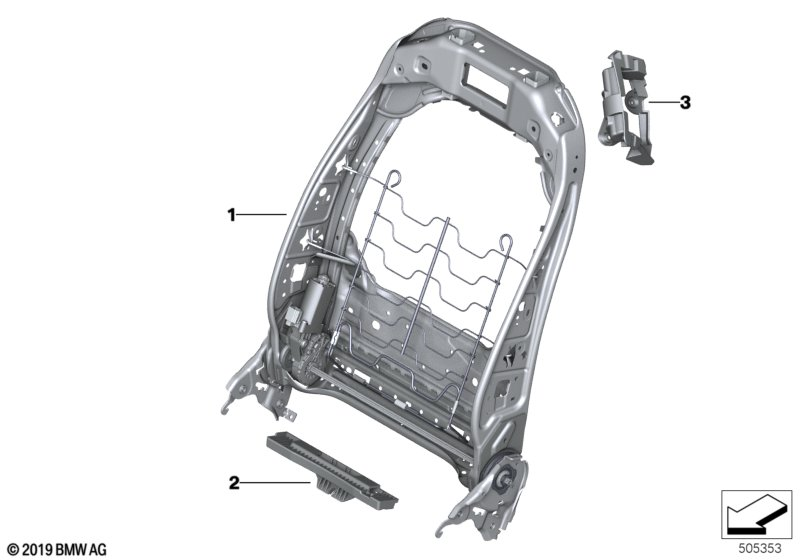 BMW 52107946522 PELVIS SUPPORT