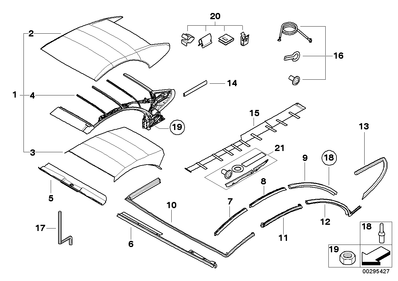 BMW 54347125699 Gasket Rear Left