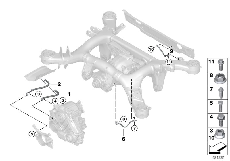 BMW 12429894330 GROUND CABLE