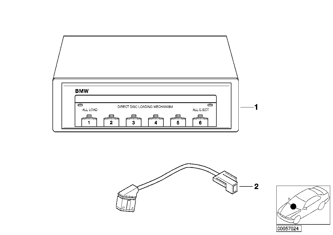 BMW 65128369830 Connection Cable Cd-Changer