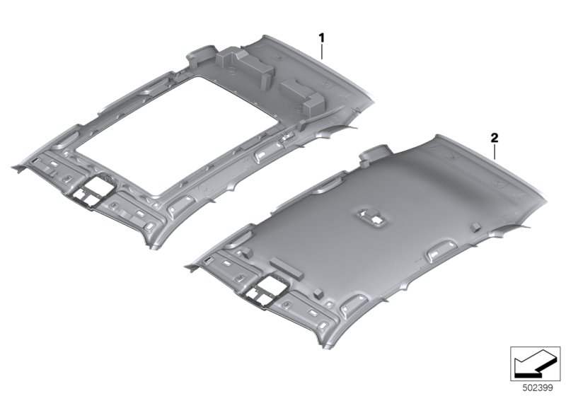 BMW 51447997808 ROOFLIN.PANOR.GL.ROOF AUDIO