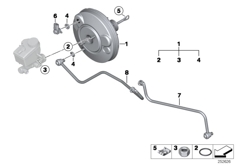 BMW 11667594469 Vacuum Pipe