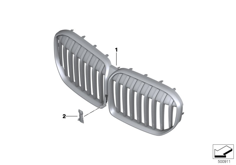 BMW 51138494817 GRILL FRONT