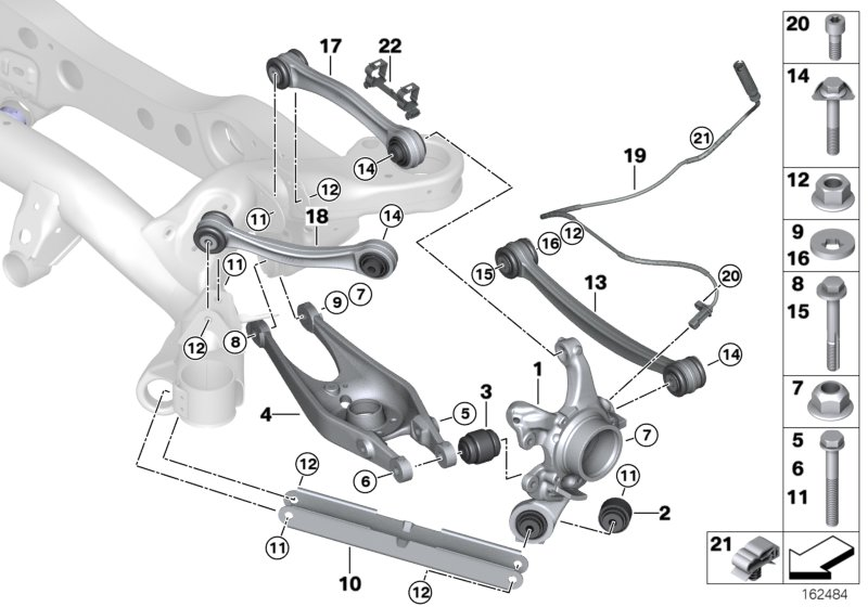 BMW 34522283017 Rear Abs/Bva Tube Bracket