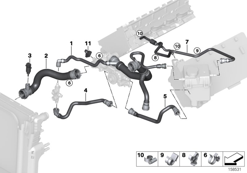 BMW 17127513909 Hose Clamp