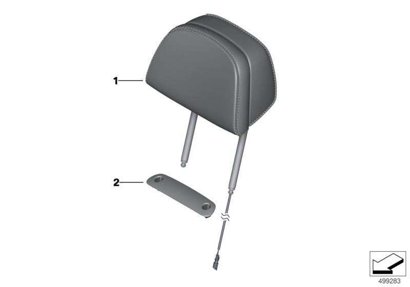 BMW 52107997255 HEAD RESTRAINT COMFORT SEAT