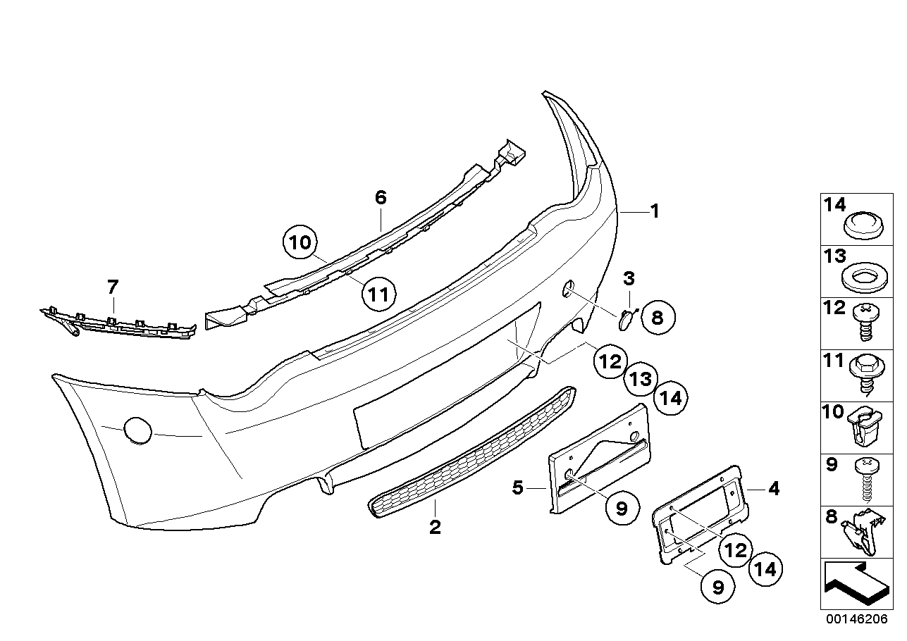 BMW 51127049168 Plastic Bolt