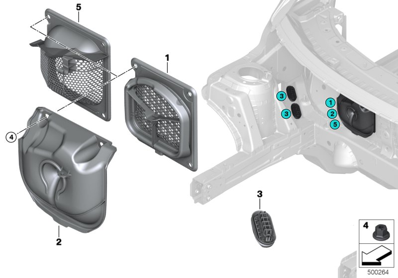 BMW 64319302950 Fresh-Air Duct