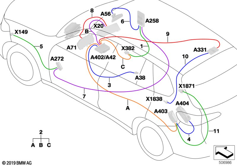 BMW 61118714872 CABLE FOR ETHERNET