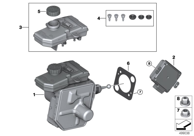 BMW 34515A0B148 POWER BRAKE