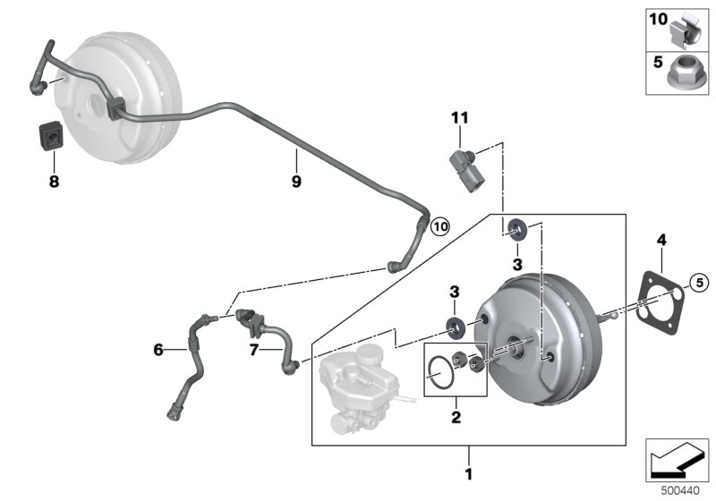 BMW 11668664359 VACUUM PIPE