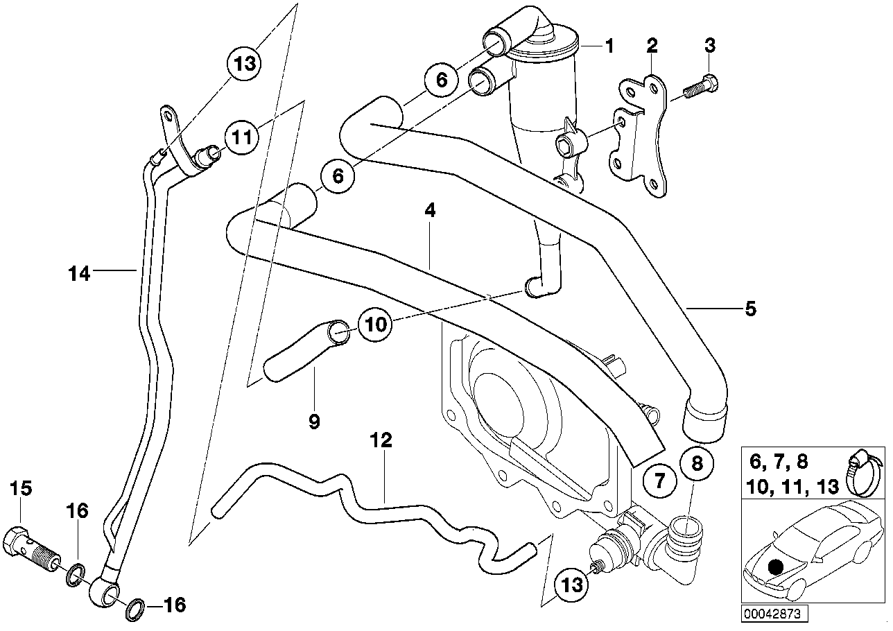 BMW 11151705238 Holder