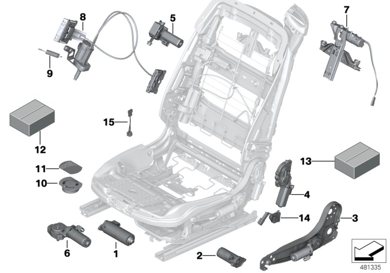 BMW 52109162883 Fastening Kit, Headrest Height Adjustm.