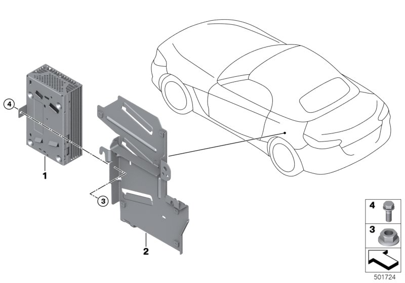 BMW 65122622814 AMPLIFIER HIFI SYSTEM