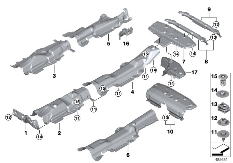 BMW 51487290782 Heat Insulation, Front Wall