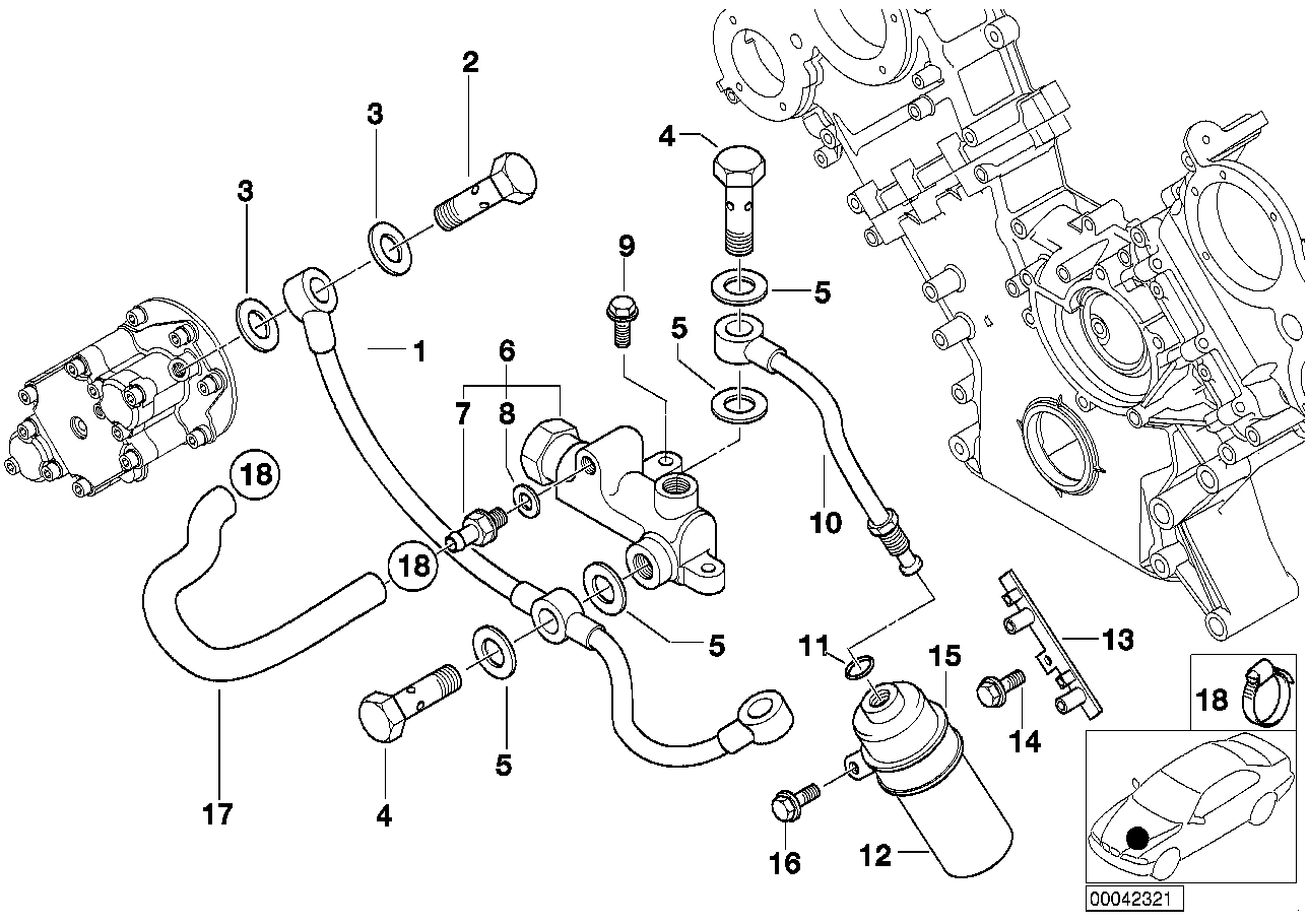 BMW 11361407880 Holder