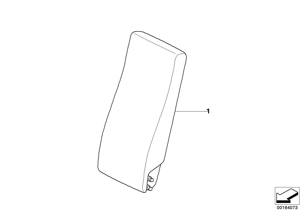 BMW 52207223392 ARMREST, REAR CENTER