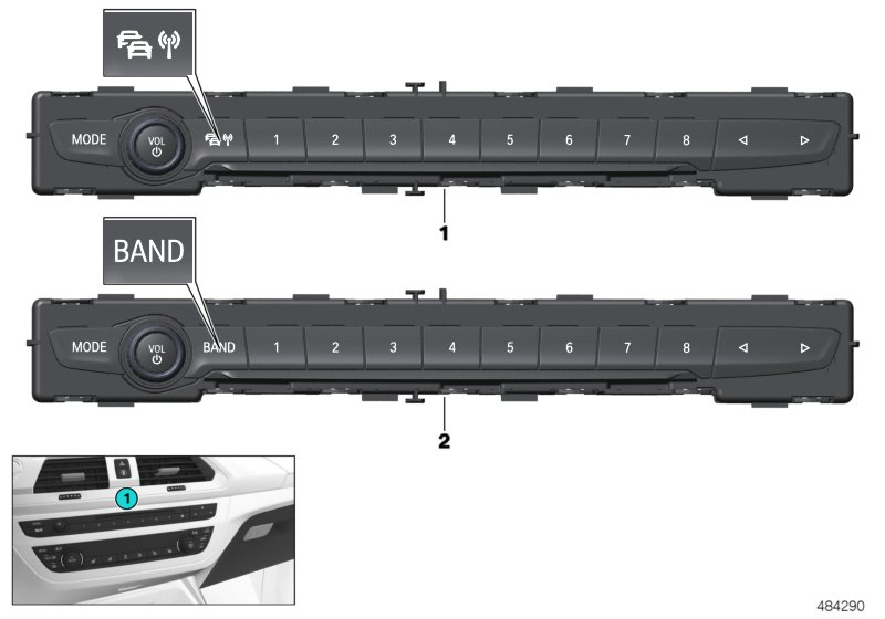 BMW 64119495281 OPERATING UNIT AUDIO