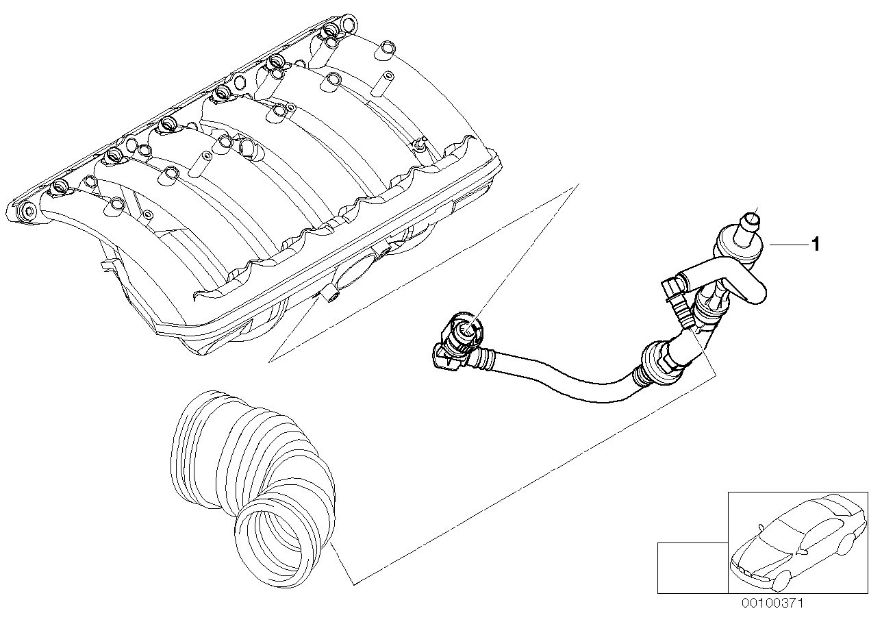 BMW 11617515362 Sucking Jet Pump With Lines