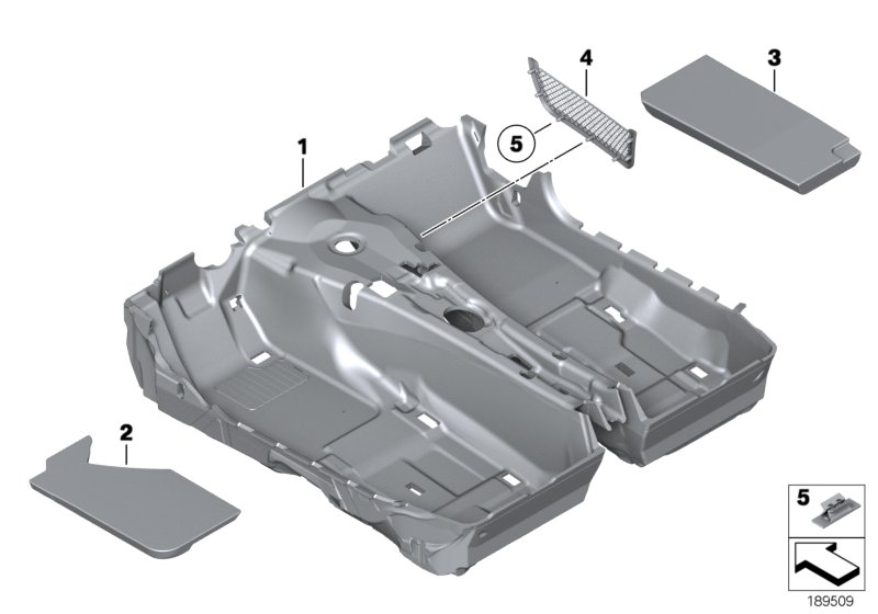 BMW 51479128456 Footwell Net