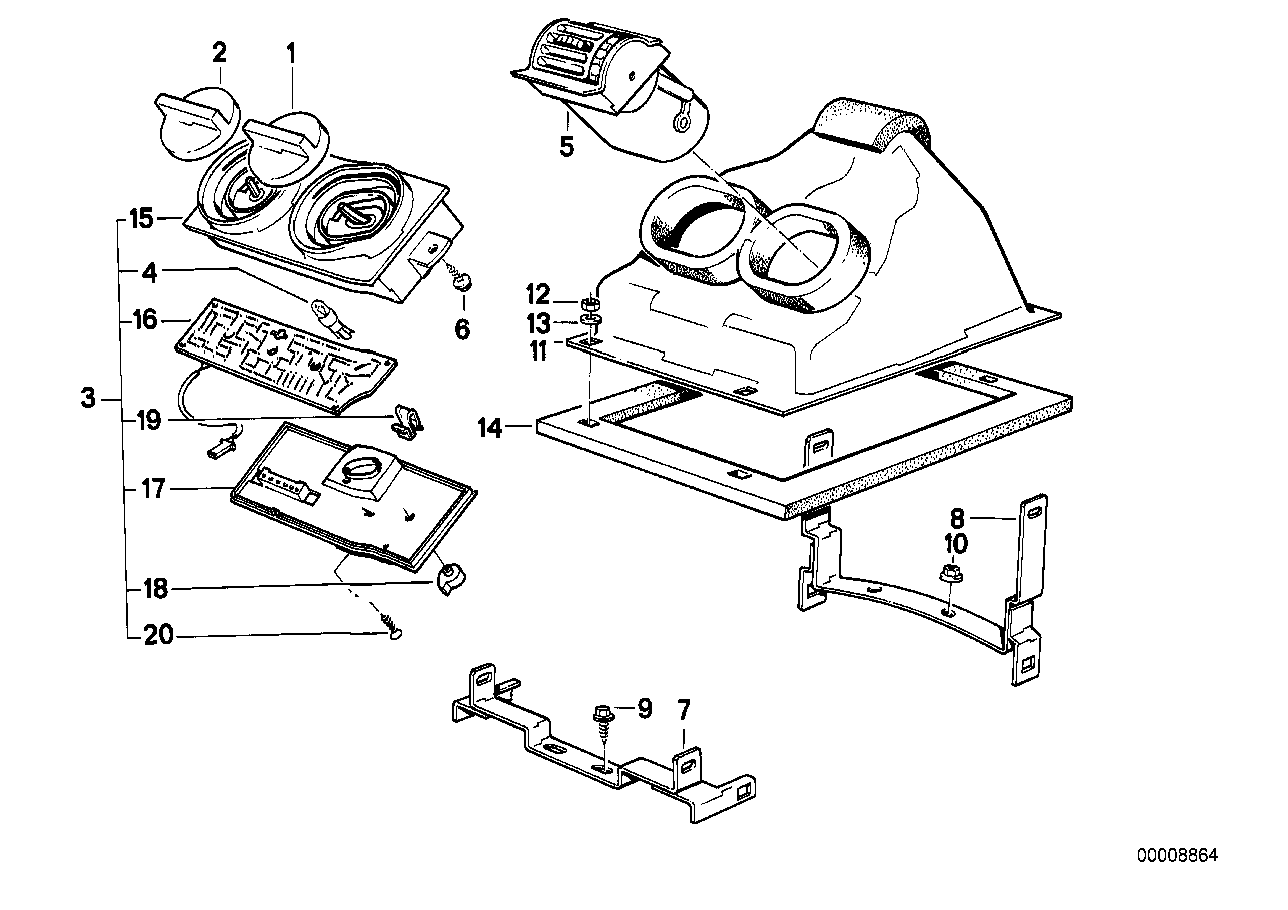 BMW 64111380048 Switch