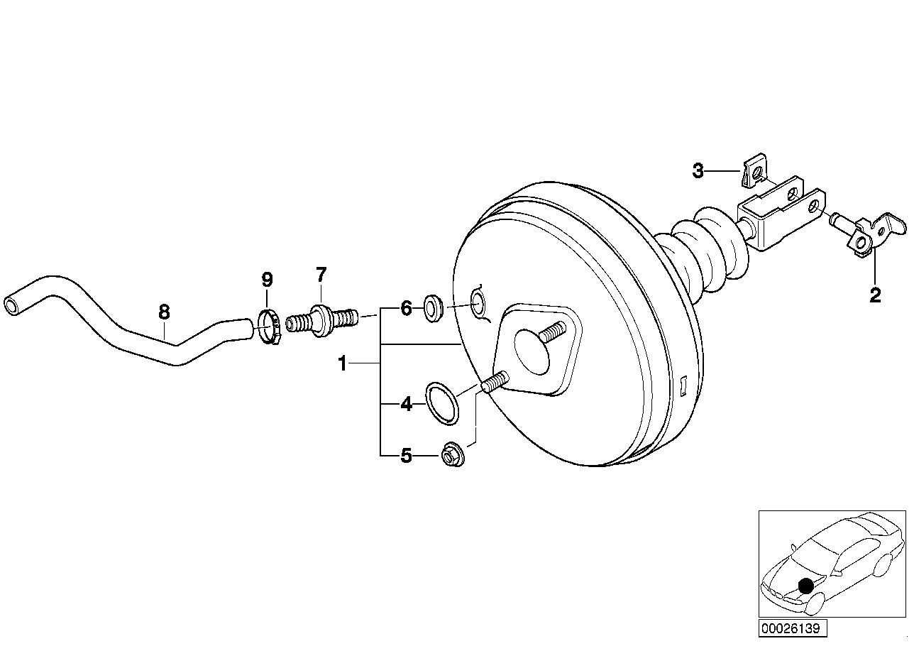 BMW 34331165661 Hose Elbow