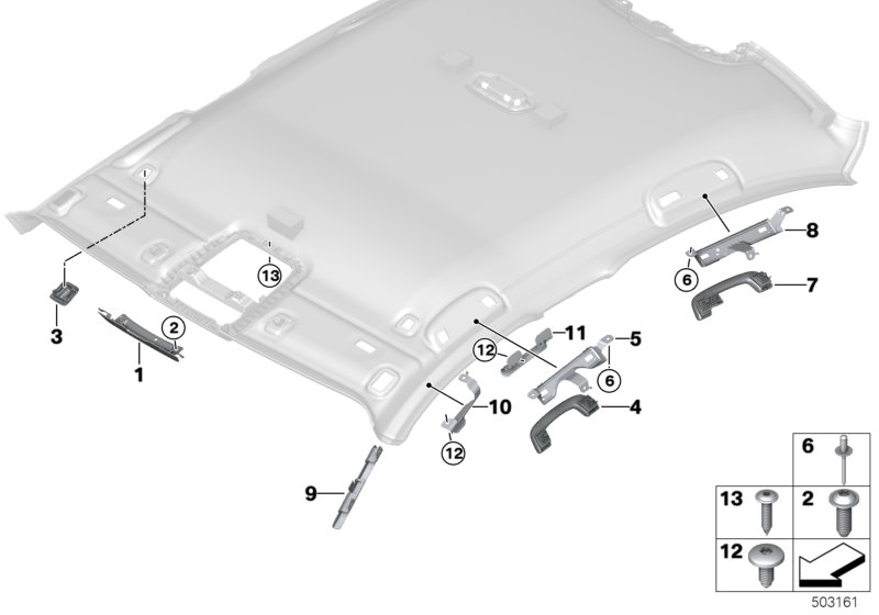 BMW 51447433284 DEFORMATION PANEL, A-PILLAR