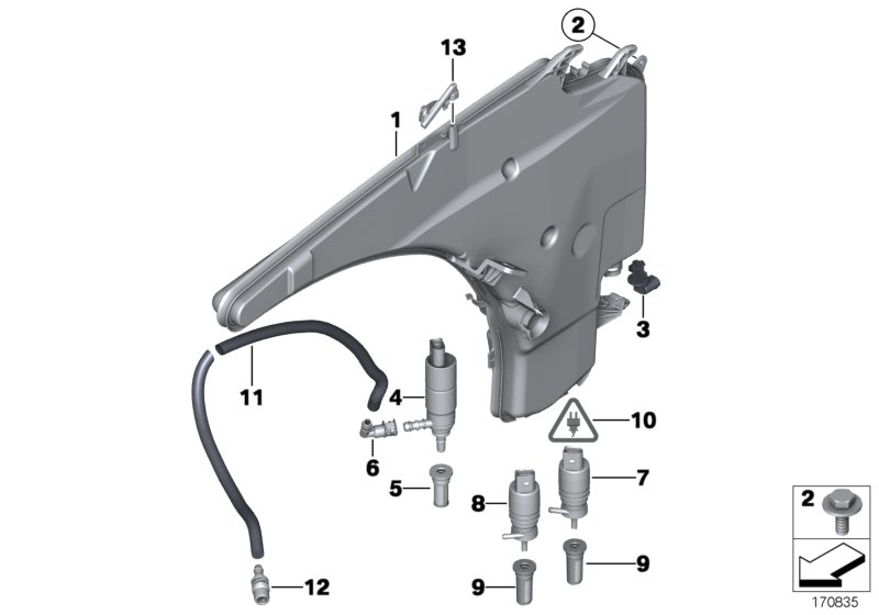 BMW 61677328844 Hose Line