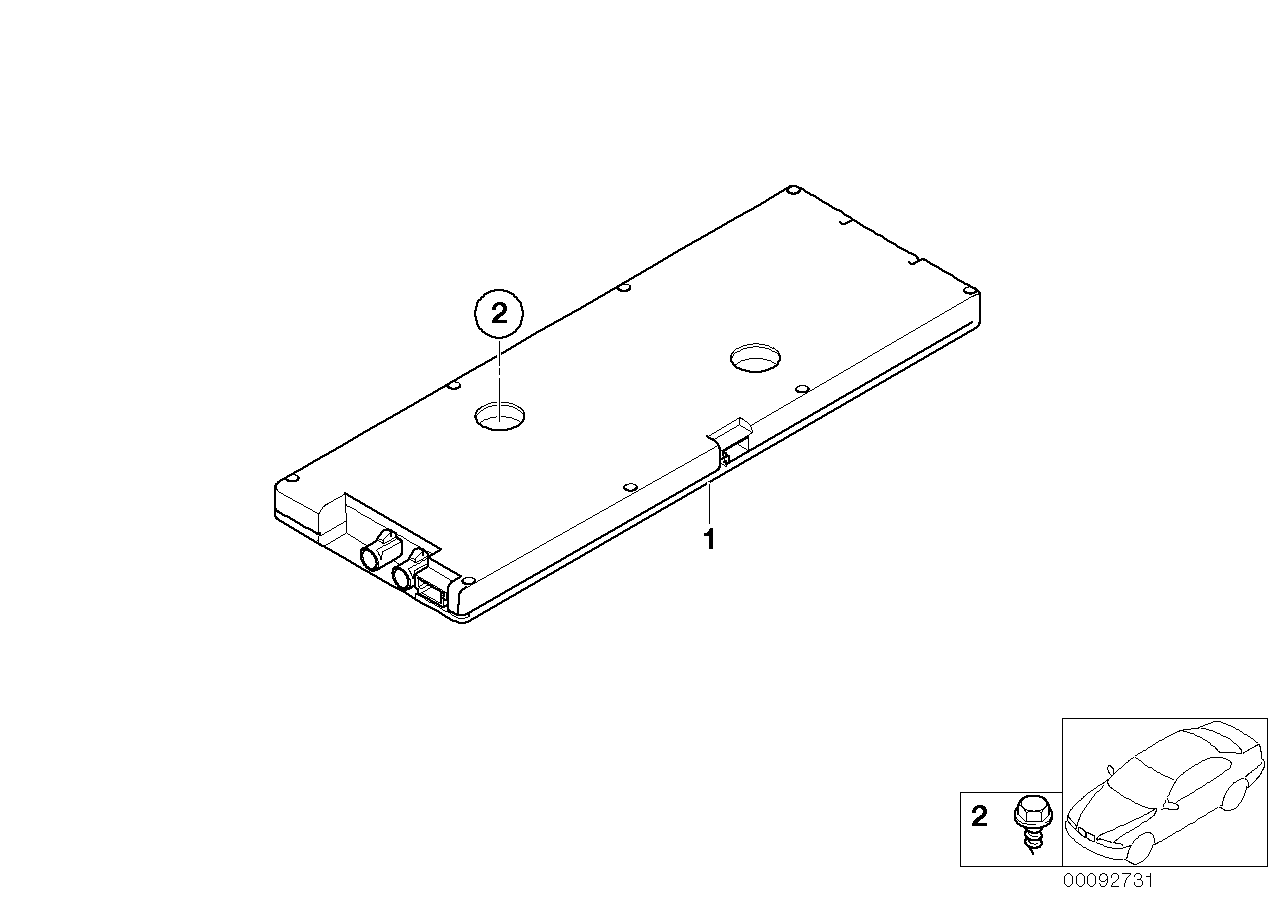 BMW 65209167127 Antenna Amplifier, Diversity