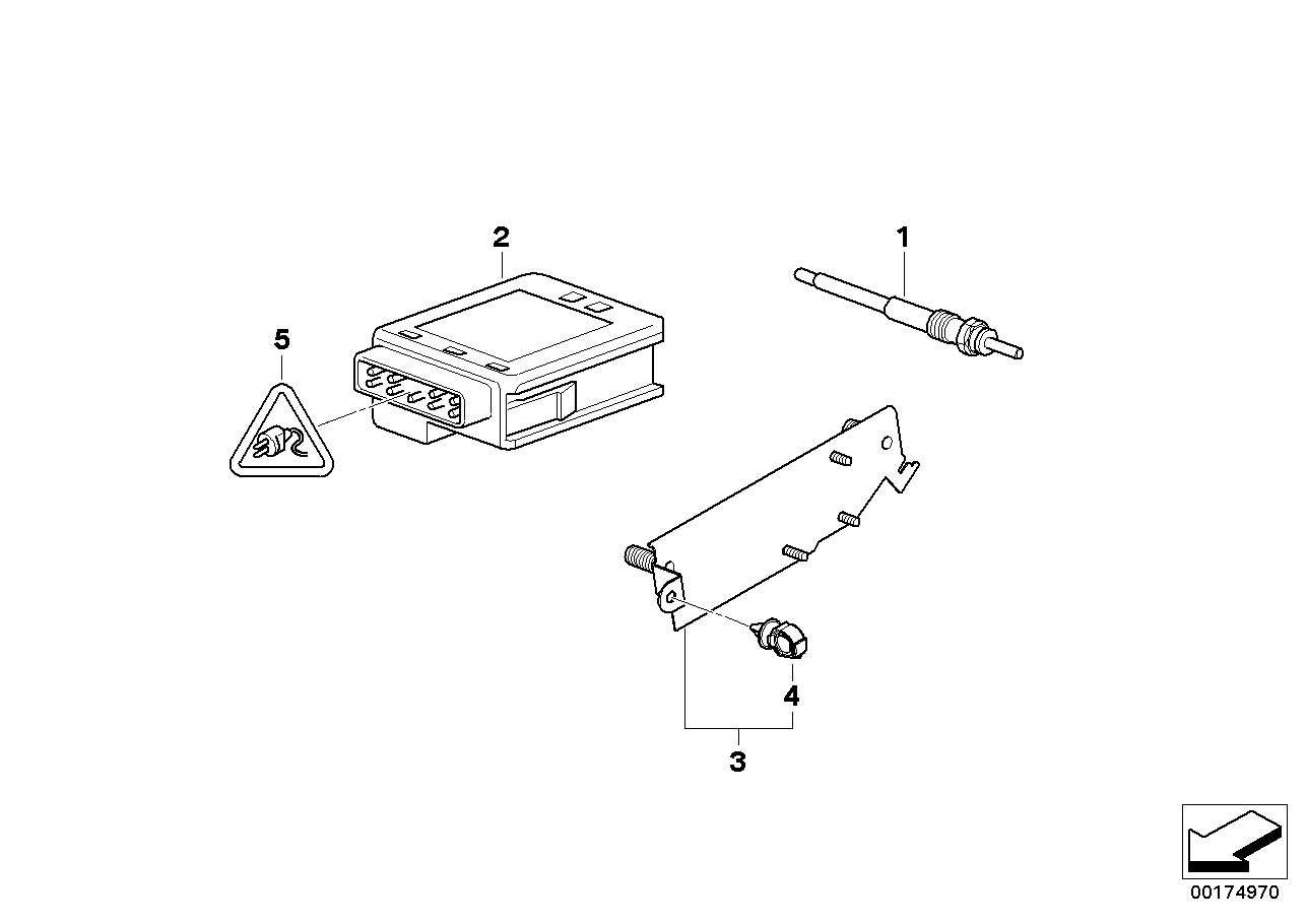 BMW 12217800156 Preheating Control Unit