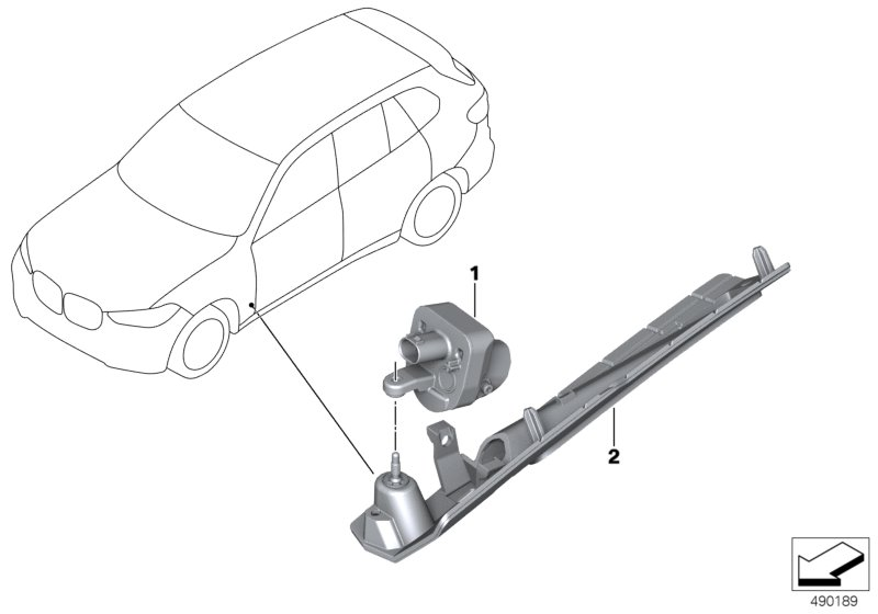 BMW 63148097361 HOLDER, LAMP MODULE, LEFT