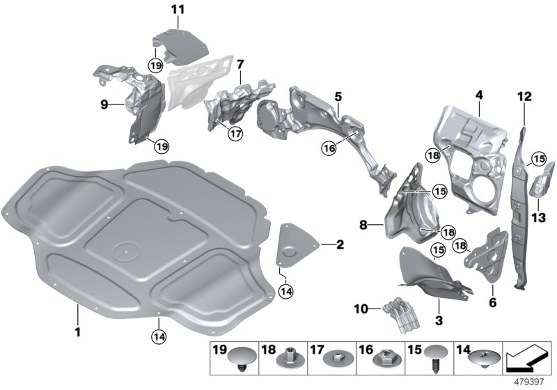 BMW 51487330653 Sound Insulating Engine Hood