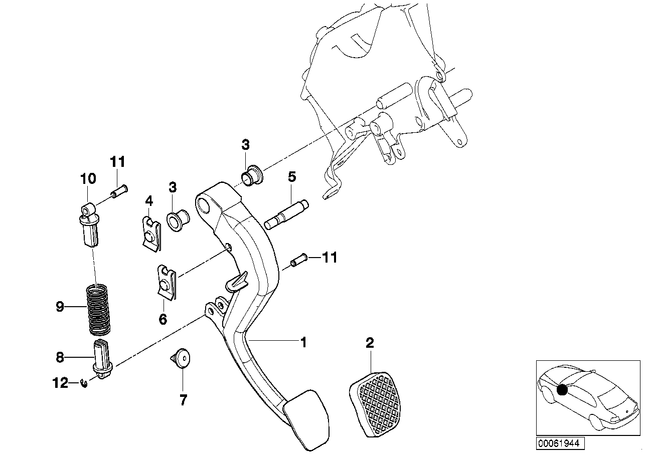 BMW 35306770100 Bracket, Compression Spring