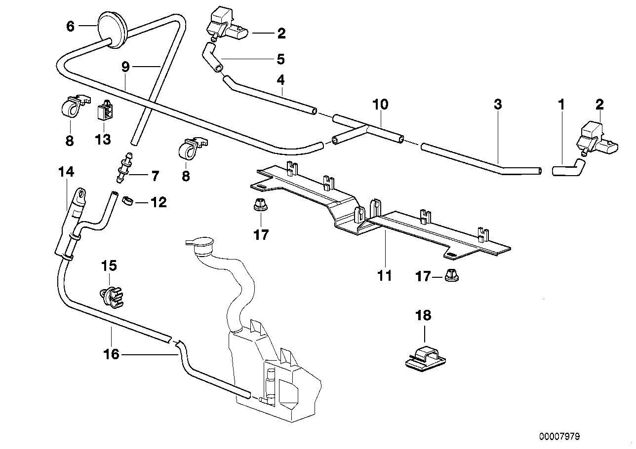 BMW 61668364452 Distribution Piece